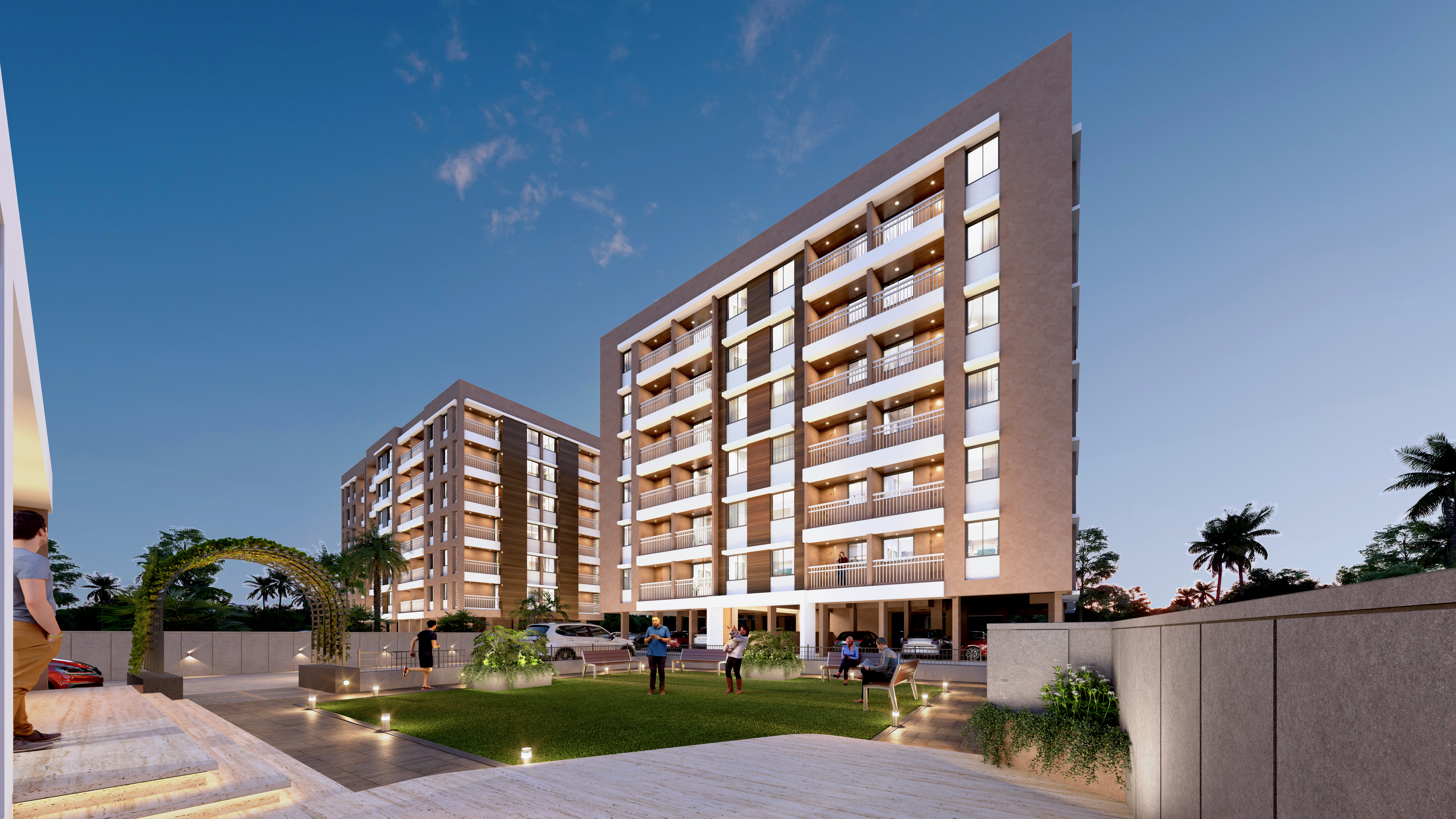 Night view from right side